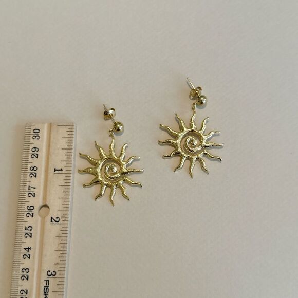 Boho sun earrings #1382 - Picture 4 of 4